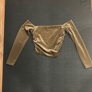 AFRM Brown Velvet Top